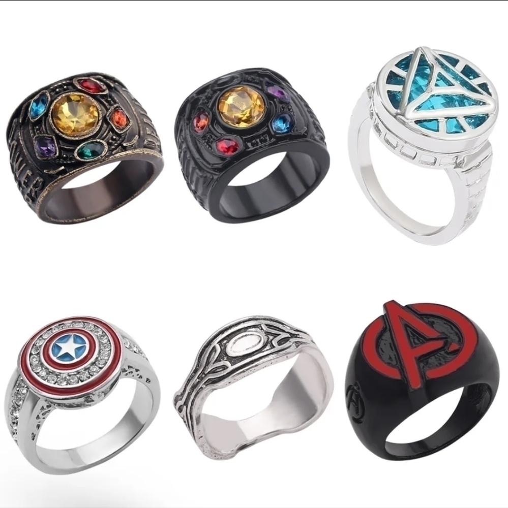 Marvel avengers rings Dr. Strange Captain America infinity stones